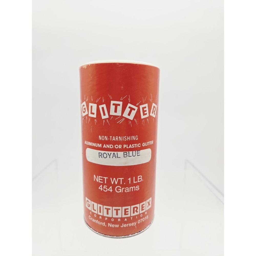 Vintage Glitterex Corp. Glitter 1lb Royal Blue